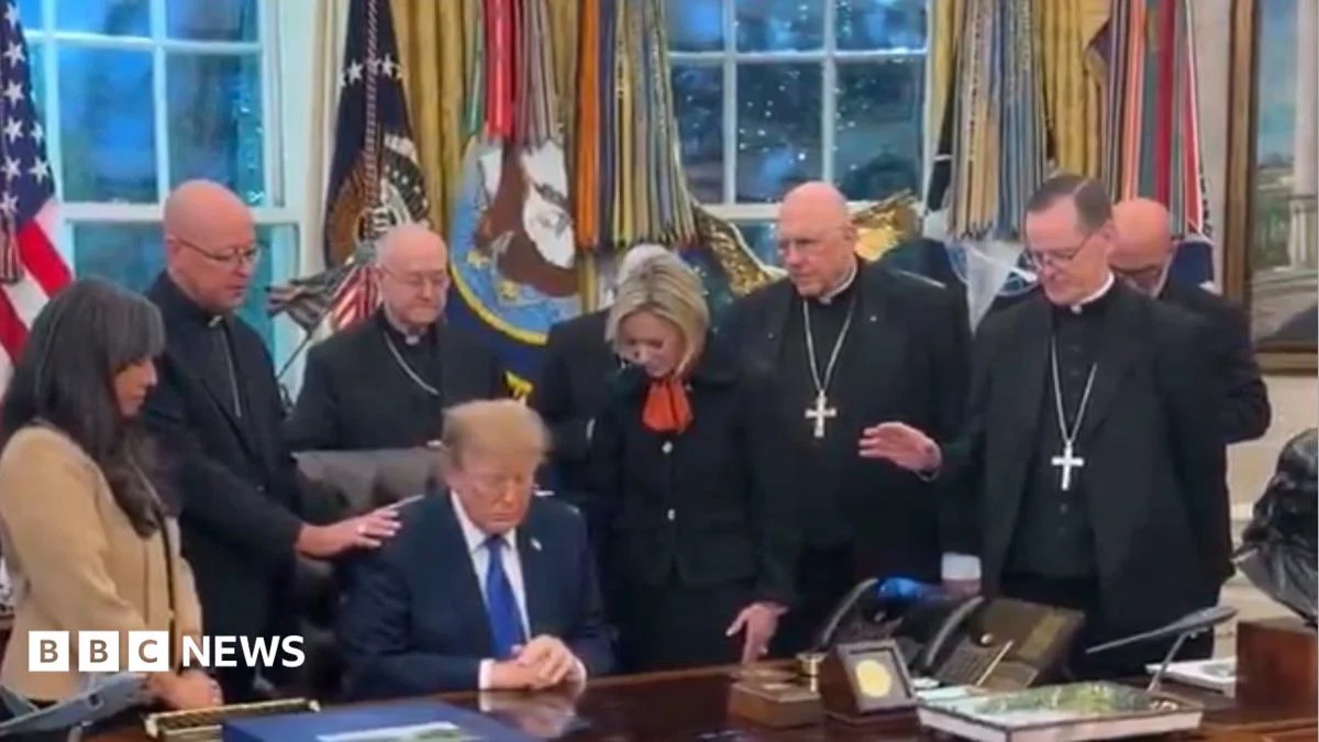 Catholic Bishops Apologize After Trump Prayer Meeting
