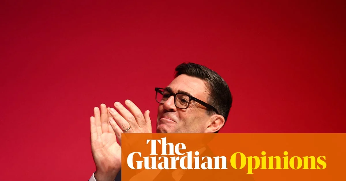 Labour Conference Slogan Criticized as Andy Burnham Delivers Speech