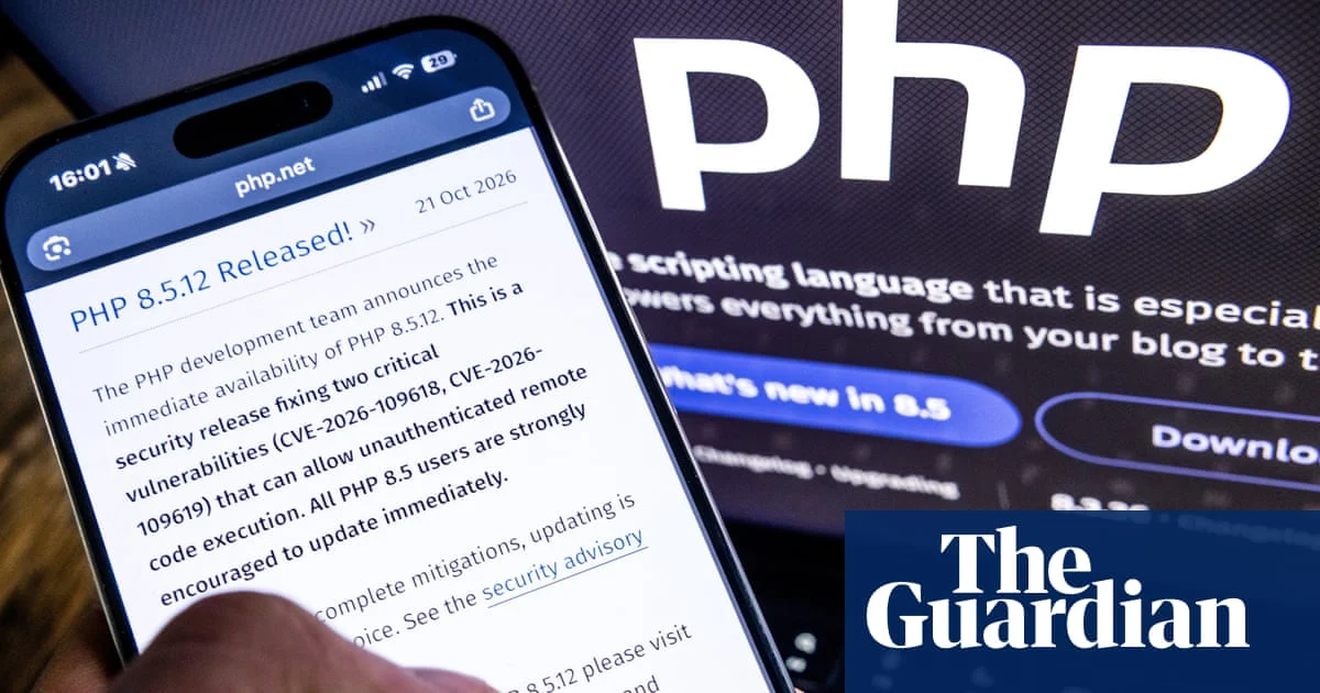 PHP Flaw Forces Global Website Shutdowns as 70% Platforms at Risk
