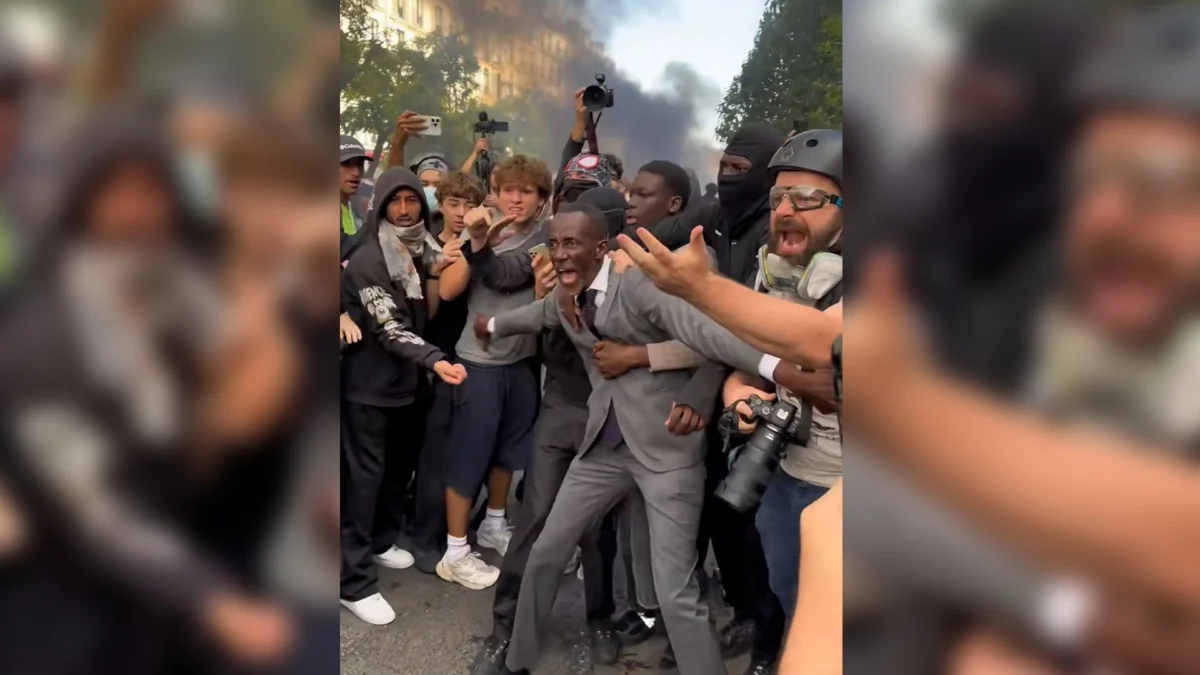 French Mayor Tear-Gassed While Shielding Student Protesters