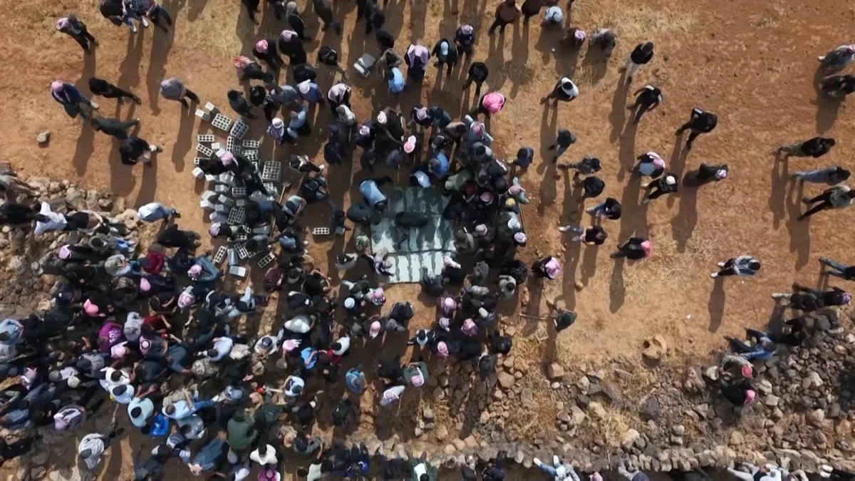 Funeral Held for Family Killed in Jordanian Airstrikes in Syria