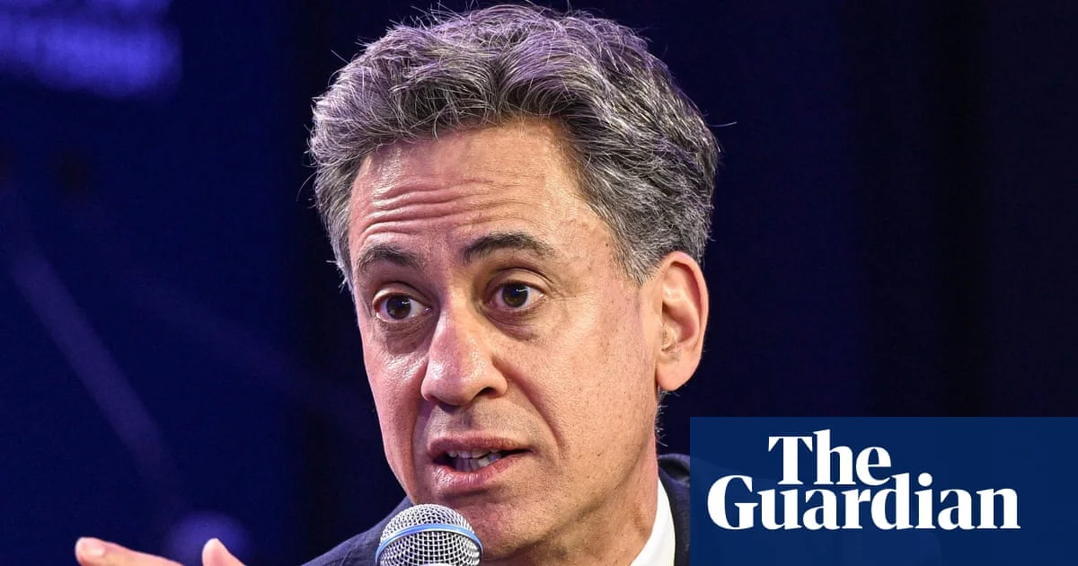 Miliband says global financial system failing developing countries