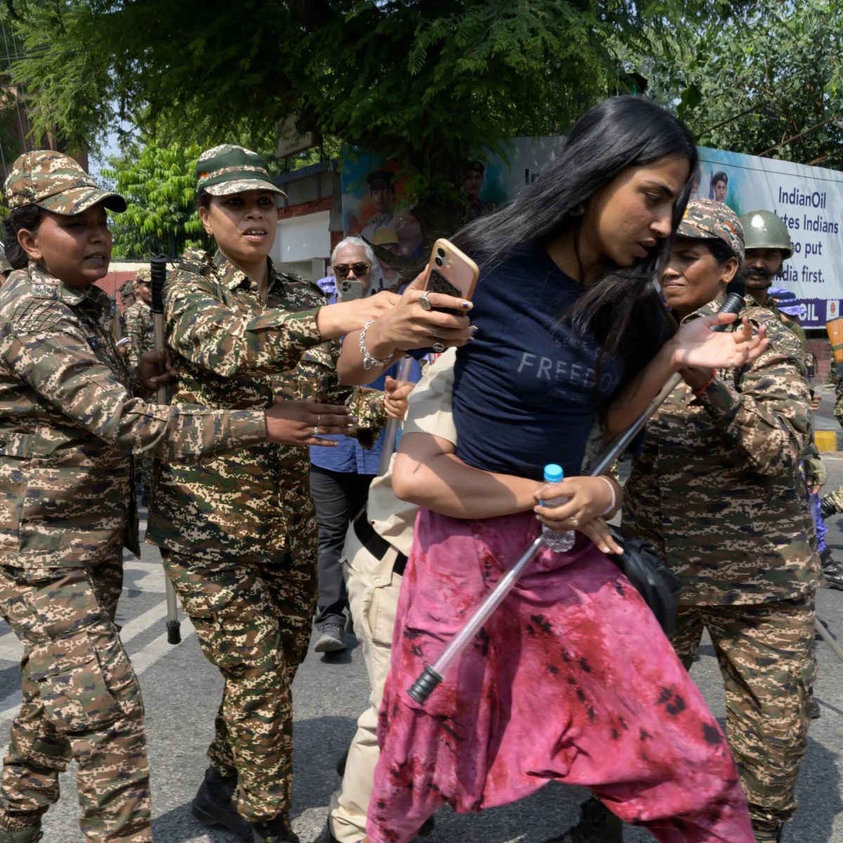 Indian Police Detain Protest Leaders Amid Delhi Lockdown