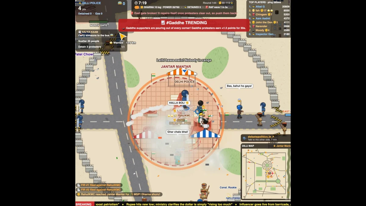 Indian Developer Turns Cockroach Protest Into Video Game