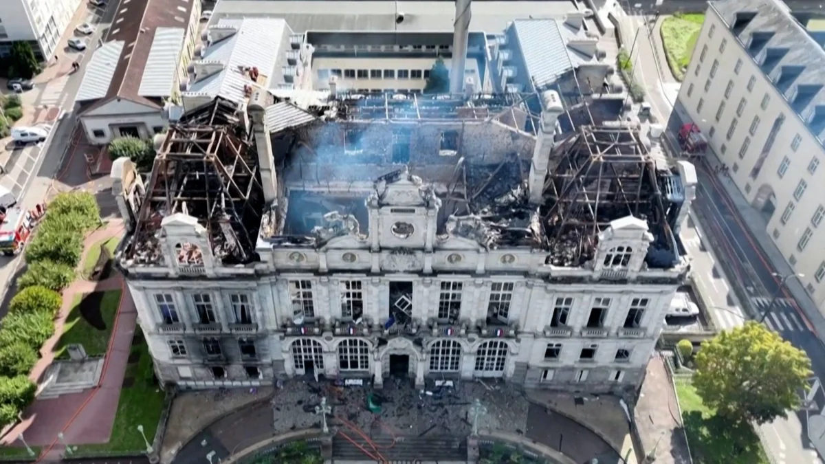 Limoges Residents Reel After Town Hall Fire Set During Protests
