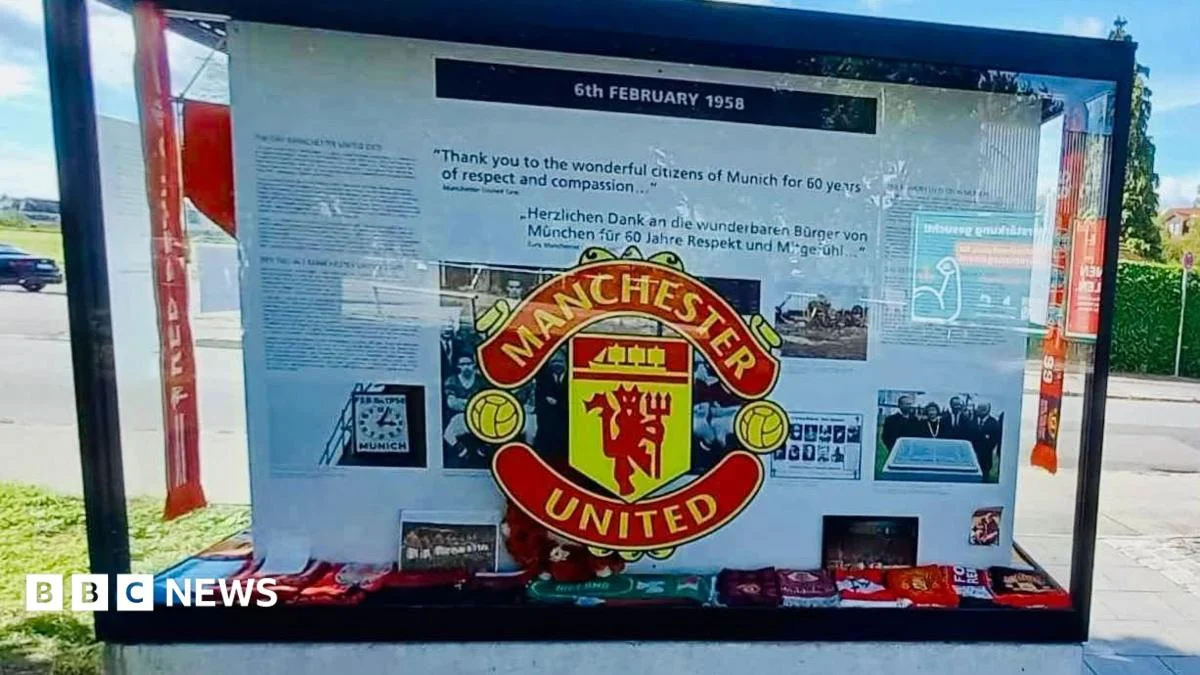Items stolen from Man Utd air disaster memorial in Munich