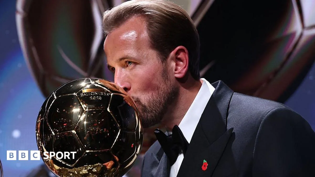 Kane Wins Ballon d’Or, Ends England’s 25-Year Wait