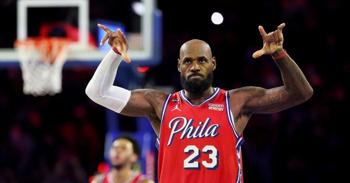 LeBron James, Tyrese Maxey Lift 76ers Over Knicks in NBA Cup Thriller