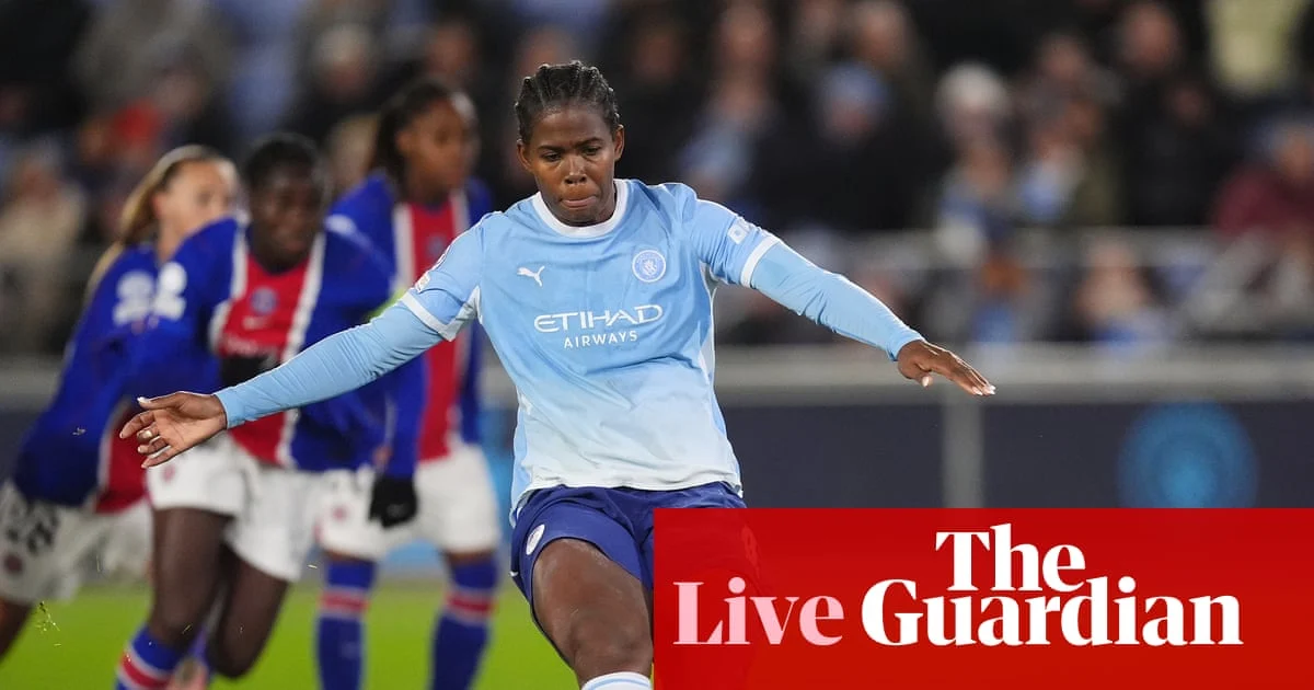 Manchester City Host Paris Saint-Germain in Women’s Champions League Clash