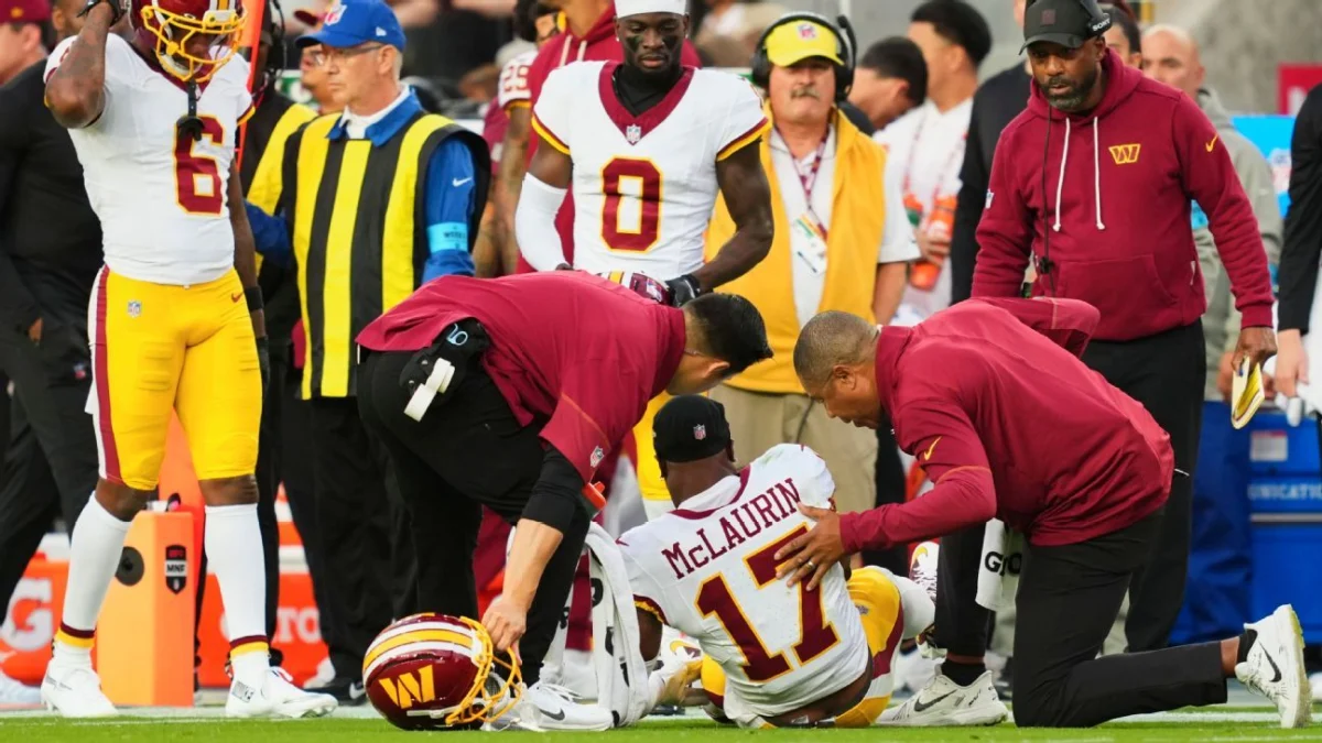 Terry McLaurin Carted Off With Knee Injury in MNF Loss