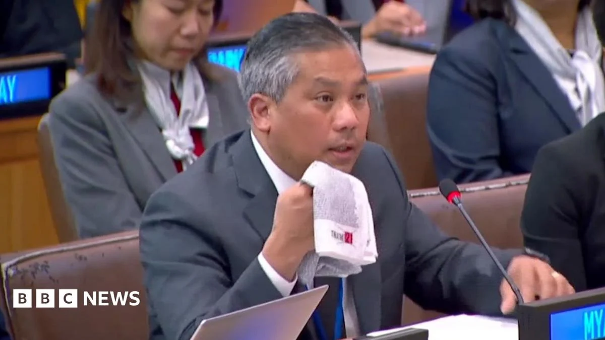 Myanmar UN diplomat makes emotional appeal for international action