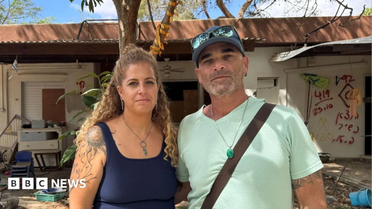 Nir Oz survivors return to kibbutz hit in Oct 7 Hamas attack