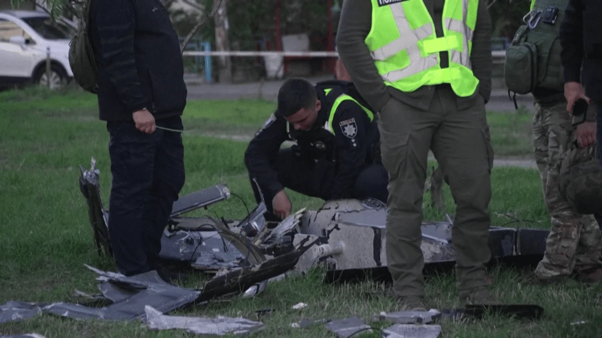 Russian drone crashes into Kyiv playground without exploding