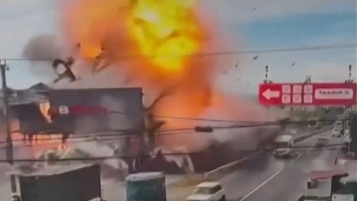 Russian jet-powered drone hits supermarket in Ukraine’s Odesa