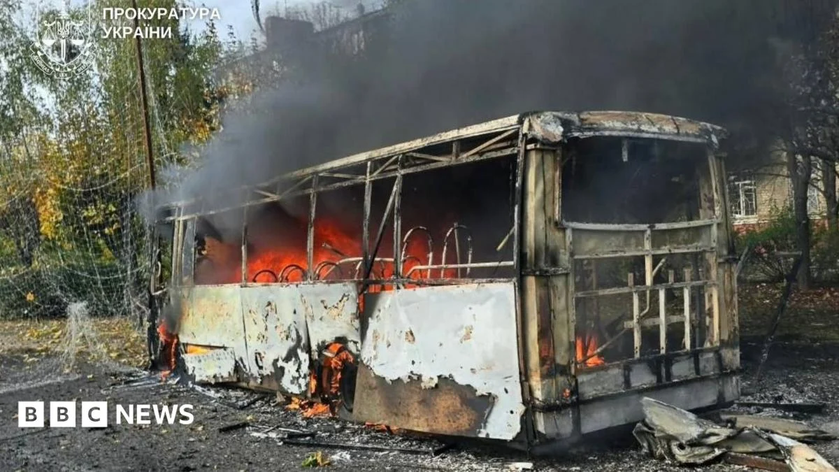 Russian Strike on Buses Kills at Least 30 in Kramatorsk