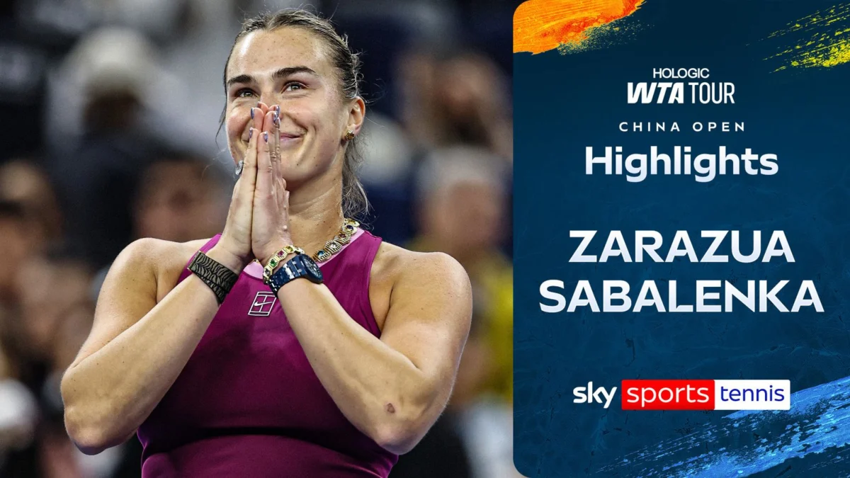 Sabalenka Cruises Past Zarazua at China Open Match