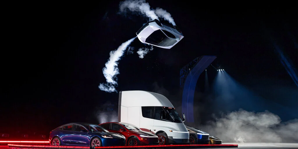 Tesla Rocket Car Flips Through Air in Invite-Only Demo