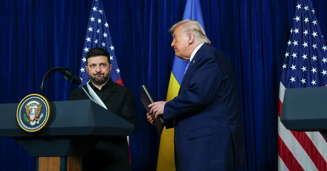 Trump-Zelensky Rift Risks Ukraine War Aid, NYT Reports
