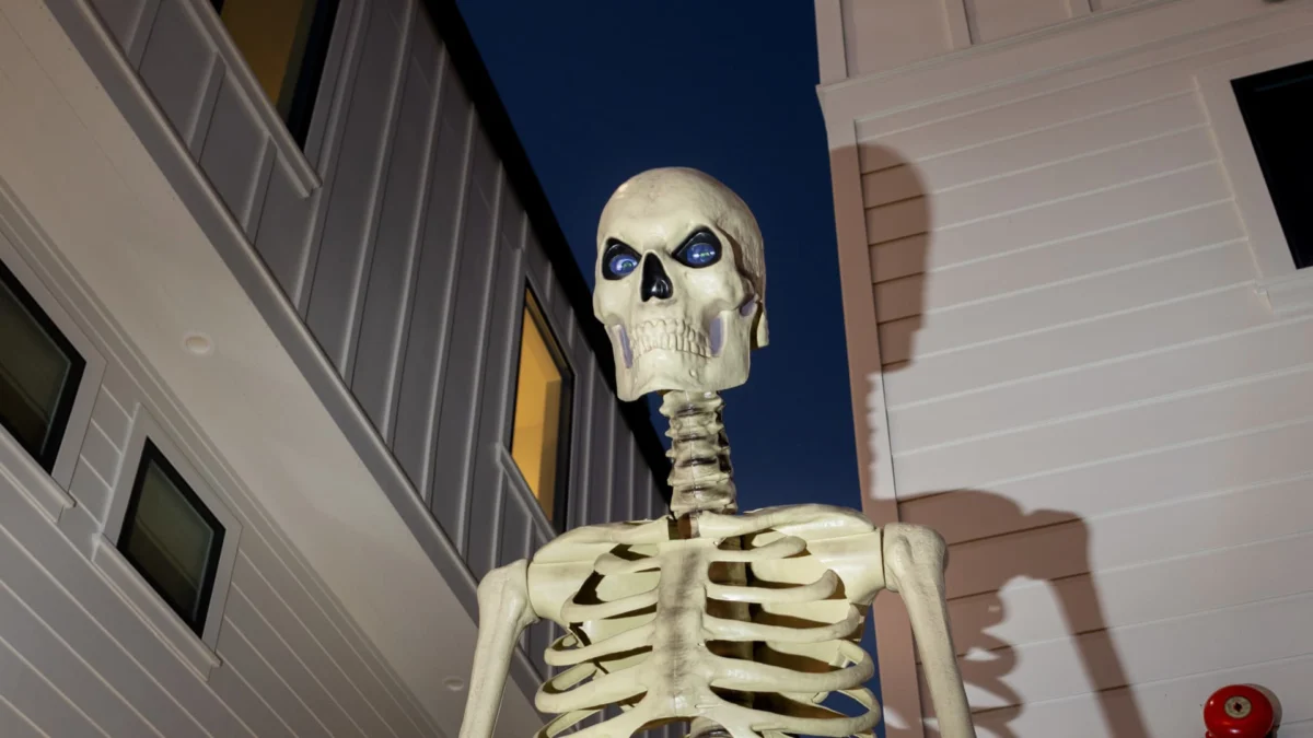 Giant Halloween Skeletons Become Retail Arms Race Staple