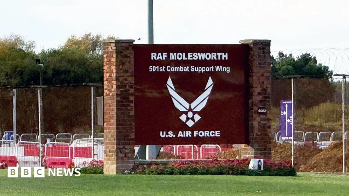 Two Latvian men arrested on suspicion of trespass at RAF base