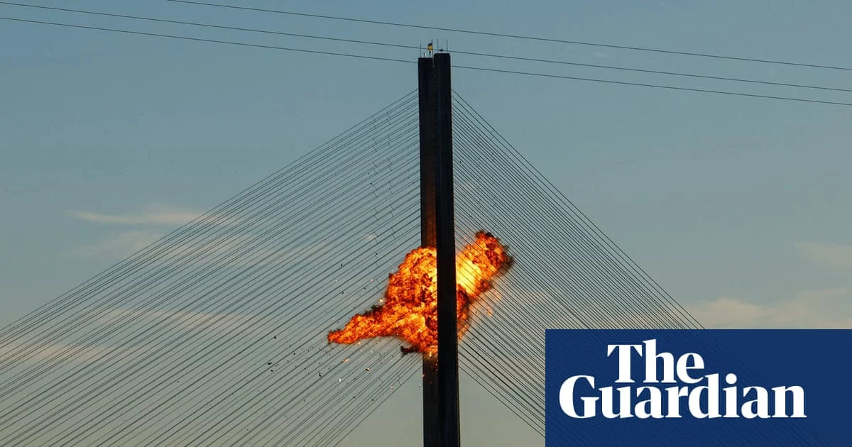 Russian Strikes Hit Kyiv Bridges Again, Disrupting Traffic